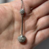 Silver-colored pendant with chain new