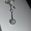 Silver-colored pendant with chain new