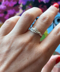 Vintage sterling silver ring size N