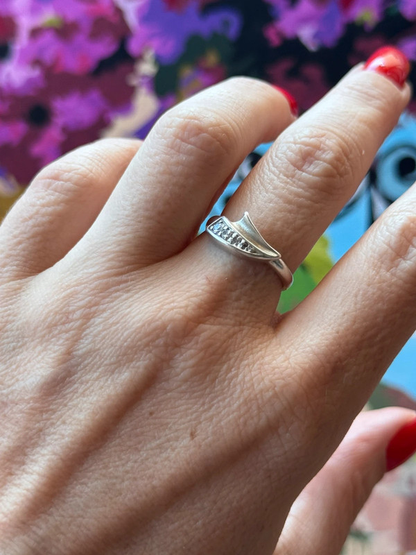 Vintage sterling silver ring size N