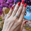 Vintage sterling silver ring size N