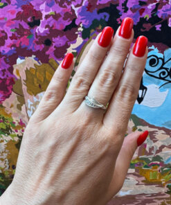 Vintage sterling silver ring size N