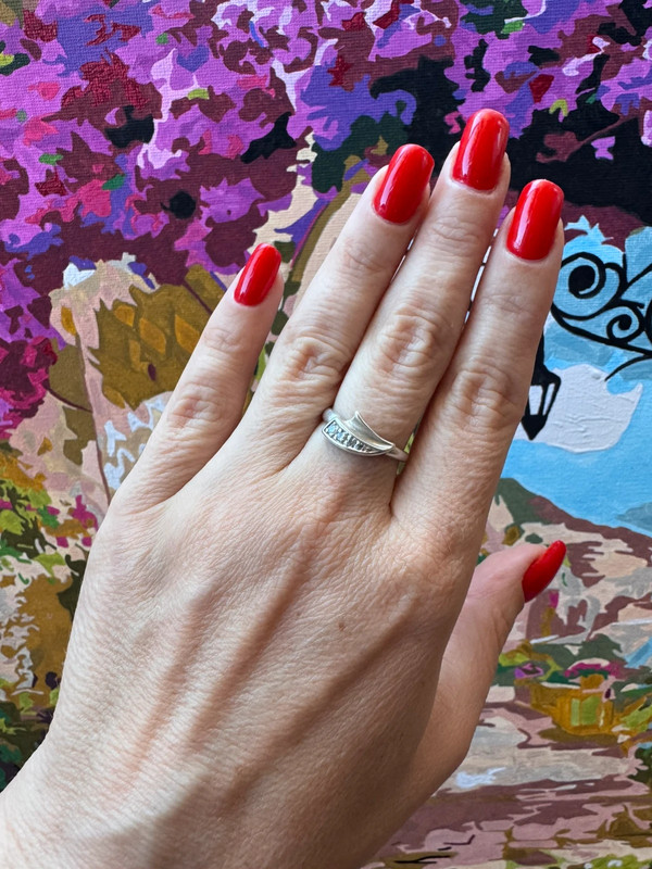 Vintage sterling silver ring size N
