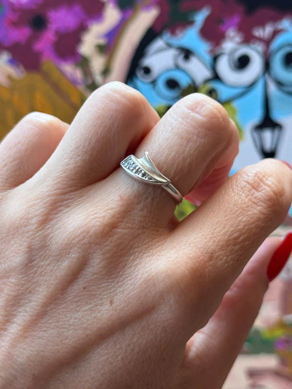Vintage sterling silver ring size N