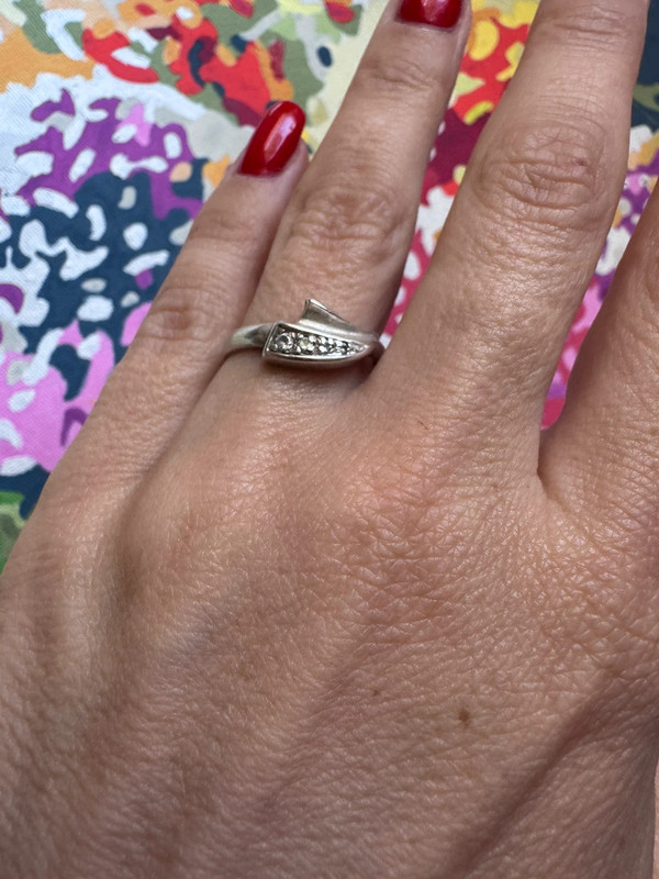 Vintage sterling silver ring size N