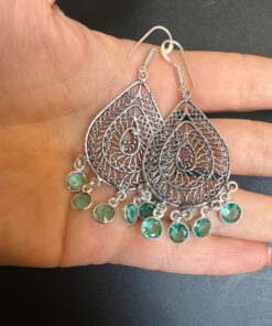 Sterling Silver Earrings with Cubic Zirconia