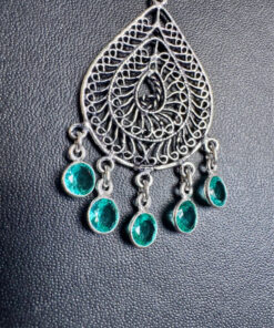 Sterling Silver Earrings with Cubic Zirconia