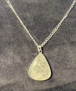 Powerful Natural Black Rutile 925 Silver Plated Necklace 18