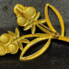 Vintage Soviet brooch, made of brass with gold plating