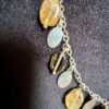 Laura Ashley 925 Sterling Silver Citrine Smokey Quartz Drops Necklace -44cm