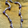 Natural hight quality Unique vintage amethyst bead necklace