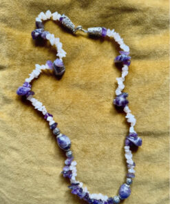 Natural hight quality Unique vintage amethyst bead necklace