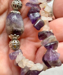 Natural hight quality Unique vintage amethyst bead necklace