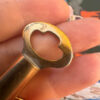 Vintage Japanese key-style novelty lighter, brass tone, approx 1950-60