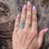 Vintage 1990s sterling silver ring, size K
