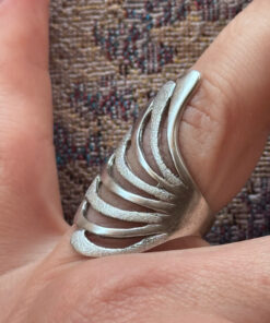 Vintage 1990s sterling silver ring, size K