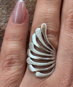 Vintage 1990s sterling silver ring, size K
