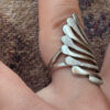 Vintage 1990s sterling silver ring, size K