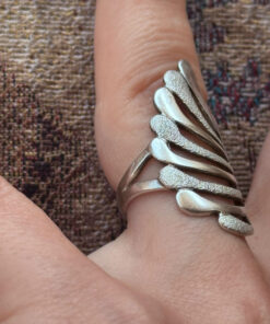 Vintage 1990s sterling silver ring, size K