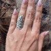 Vintage 1990s sterling silver ring, size K