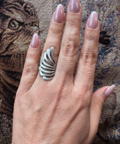 Vintage 1990s sterling silver ring, size K