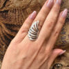 Vintage 1990s sterling silver ring, size K