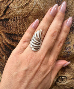 Vintage 1990s sterling silver ring, size K