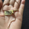 Vintage 925 Gold Sterling Silver Chain Bracelet W/ Heart Drop -18cm#117