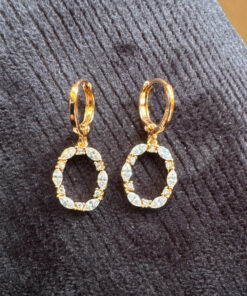 Earrings golden tone xuping