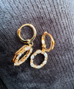 Earrings golden tone xuping