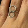 Sterling Silver Infinity Ring – Size J (#15)