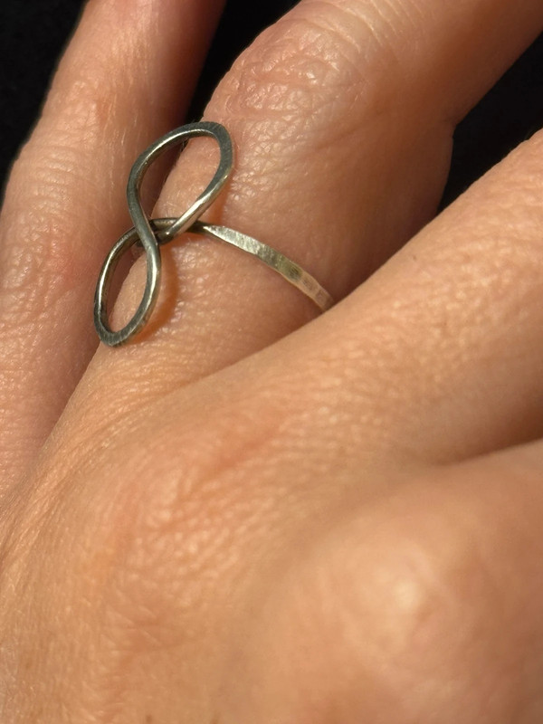 Sterling Silver Infinity Ring – Size J (#15)