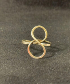 Sterling Silver Infinity Ring – Size J