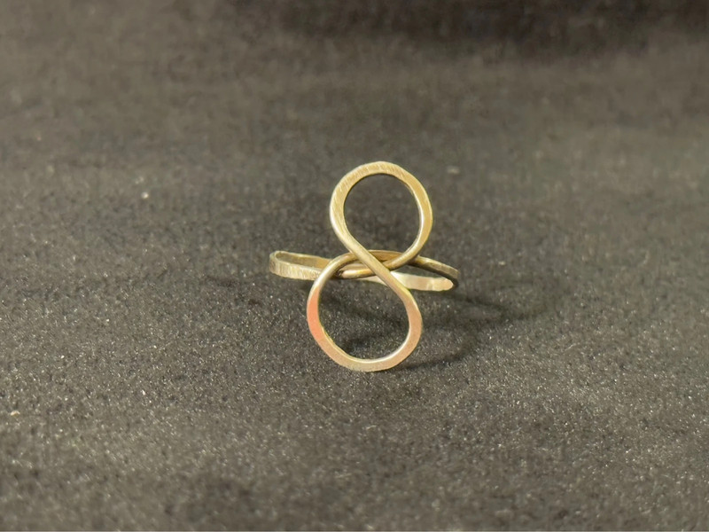 Sterling Silver Infinity Ring – Size J (#15)