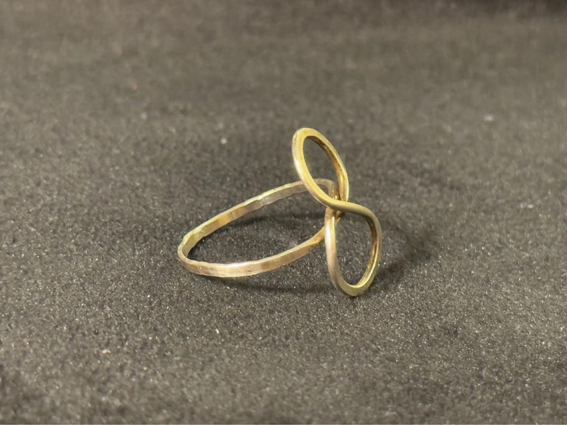 Sterling Silver Infinity Ring – Size J (#15)