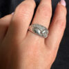 Sterling silver ring Uk size O (1)