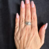 Sterling silver ring Uk size O (1)