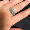Sterling silver ring Uk size O (1)
