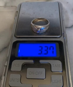 Sterling silver ring Uk size O (1)