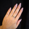 Stunning zigzag sterling silver ring size O 1/2 (3)