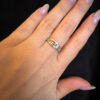 Stunning zigzag sterling silver ring size O 1/2 (3)