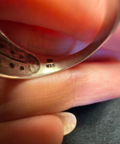 Vintage Sterling silver ring Uk size Q 1/2 (6)