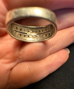 Vintage Sterling silver ring Uk size Q 1/2 (6)