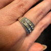Vintage Sterling silver ring Uk size Q 1/2 (6)