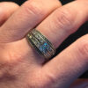 Vintage Sterling silver ring Uk size Q 1/2 (6)