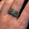 Vintage Sterling silver ring Uk size Q 1/2 (6)