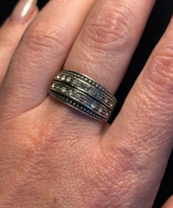Vintage Sterling silver ring Uk size Q 1/2 (6)