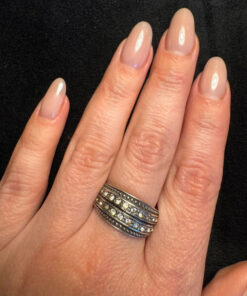 Vintage Sterling silver ring Uk size Q 1/2 (6)