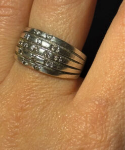 Vintage 90s Sterling silver ring size O (6)