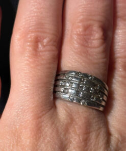 Vintage 90s Sterling silver ring size O (6)